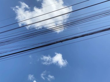 güzel manzara mavi gökyüzü ve bulutlar