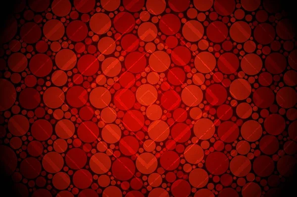 Abstrakter Roter Hintergrund Mit Kreisen — Stockfoto