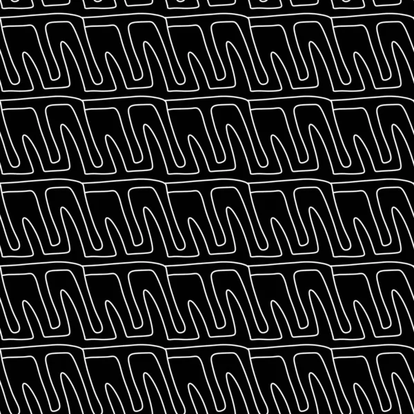 Nahtloses Muster Mit Handgezeichneten Linien — Stockfoto
