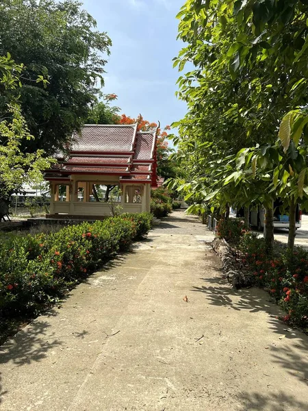 Krásná Zahrada Parku Thajsku — Stock fotografie