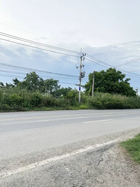 Väg Staden Vid Chachoengsao Thailand — Stockfoto