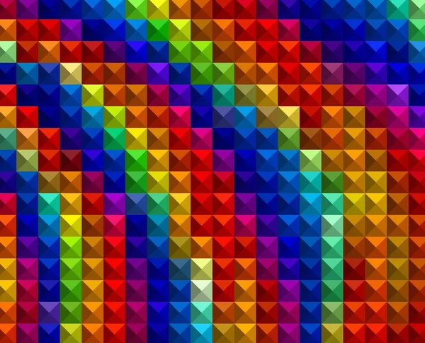 Abstrakt Bakgrund Med Färgglada Hexagoner — Stockfoto