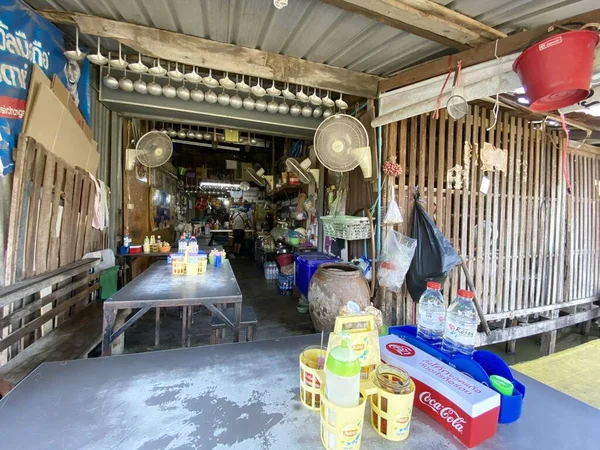 Chachoengsao Thailand Local Duck Noodles Shop 大厨在煮面条 — 图库照片