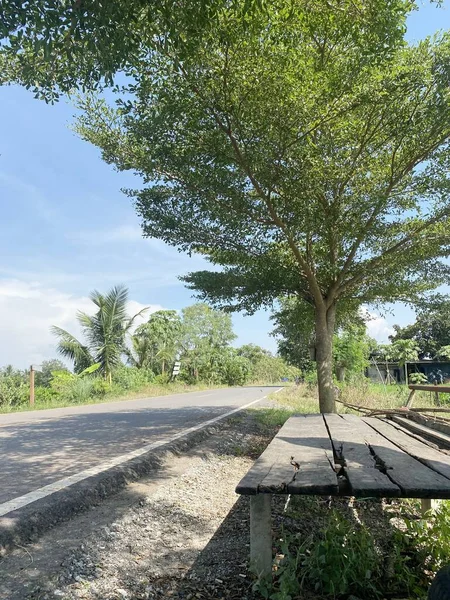 Дорога Парку Біля Чахоенгсао Таїланд — стокове фото