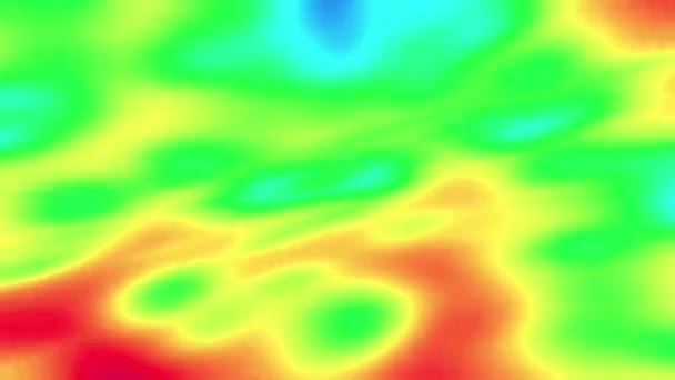 Prognoza Pogody Mapie Ciepła Atmosfera Ruchu Przodu Wizualizacja Ciepłego Zimnego — Wideo stockowe