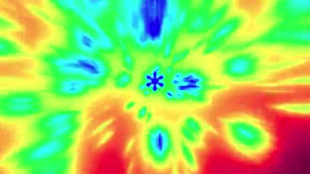 Prognoza Pogody Mapie Ciepła Atmosfera Ruchu Przodu Wizualizacja Ciepłego Zimnego — Wideo stockowe