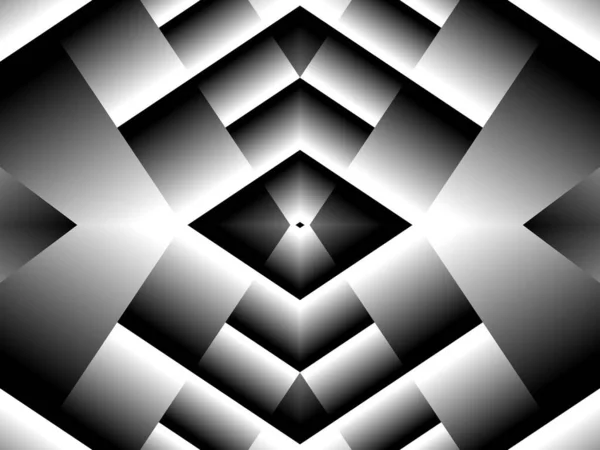 Abstraktní Geometrické Černobílé Pozadí — Stock fotografie