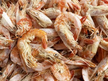 Pazarda taze deniz ürünleri