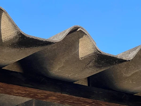 Detail Vom Dach Eines Alten Hauses — Stockfoto