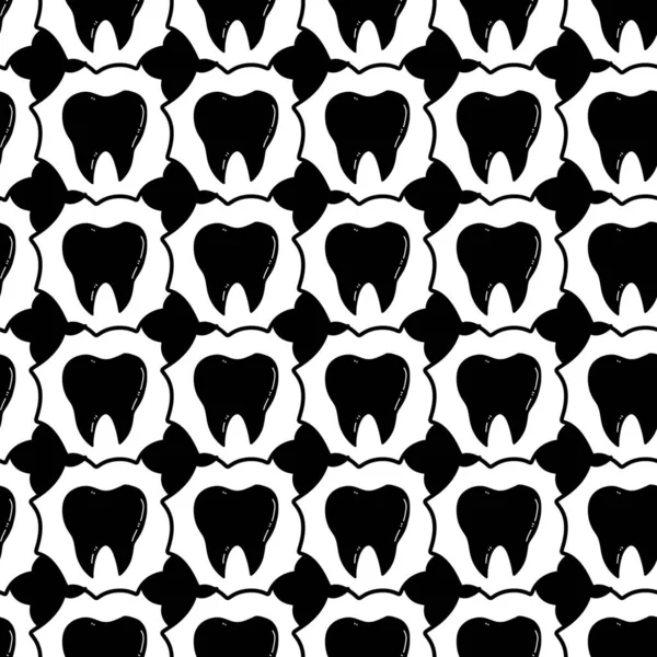 Patrón Sin Costura Blanco Negro Con Formas Geométricas Abstractas —  Fotos de Stock