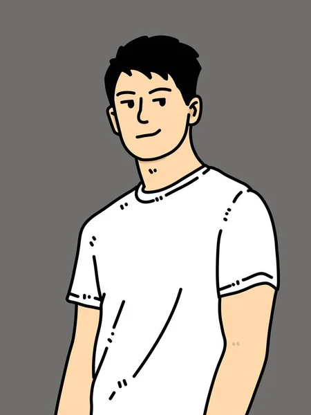 Ilustracja Mężczyzny Shircie — Zdjęcie stockowe