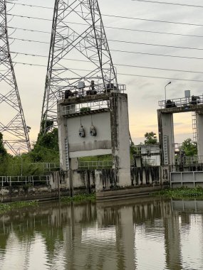 cement dam in country Thailand