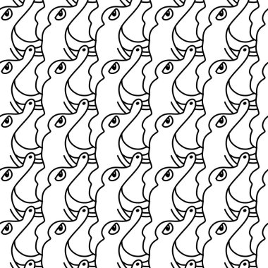 Sevimli canavar çizgi filminin kusursuz deseni