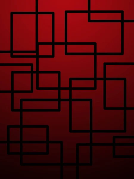 Abstrakter Hintergrund Mit Roten Und Schwarzen Segmenten — Stockfoto