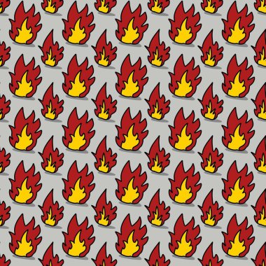 Kusursuz ateş çizgi filmi deseni