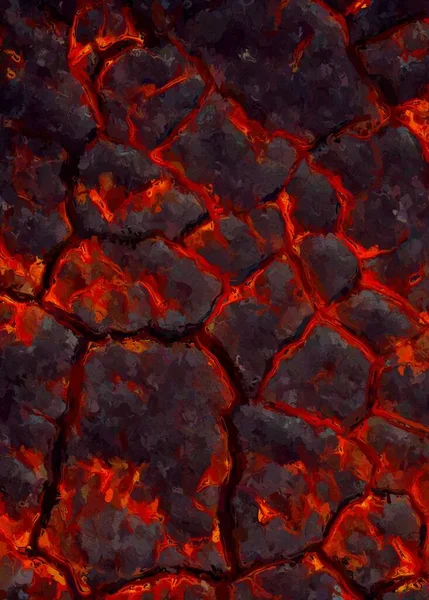 Red Hot Lava Pattern Background — Stock Photo, Image