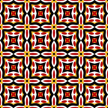 Soyut geometrik şekilli kusursuz desen