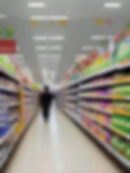 Soyut Bulanıklık Ufuk Süpermarket Alışveriş Merkezi Arka Planı Için — Stok fotoğraf