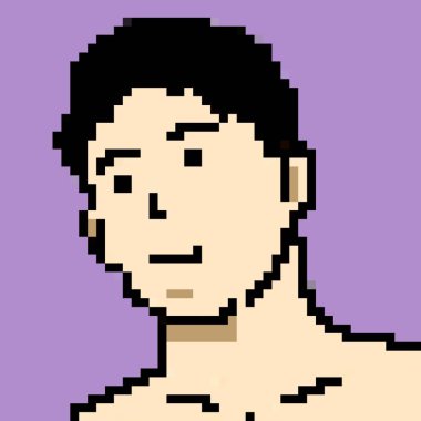 piksel insan karikatür sanatı