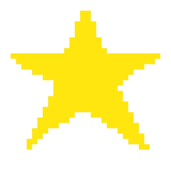 Pixel Τέχνη Αστέρι Σχήμα Φόντο — Φωτογραφία Αρχείου