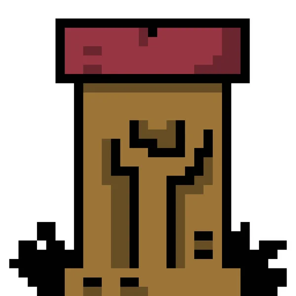 Pixel Art Mushroom Cartoon — Foto de Stock