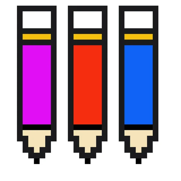 Crayon Icône Web Illustration Simple — Photo
