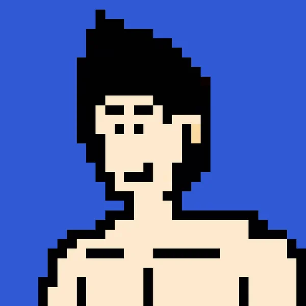 Pixel Art Man — Fotografia de Stock