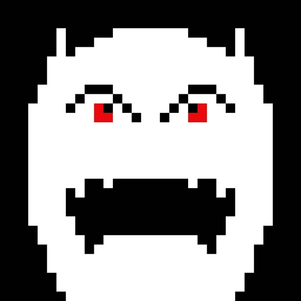Pixel Art Ghost Cartoon — Foto de Stock