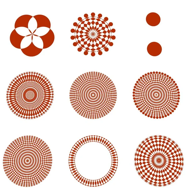 Set Abstract Geometric Shapes — Stock Photo, Image