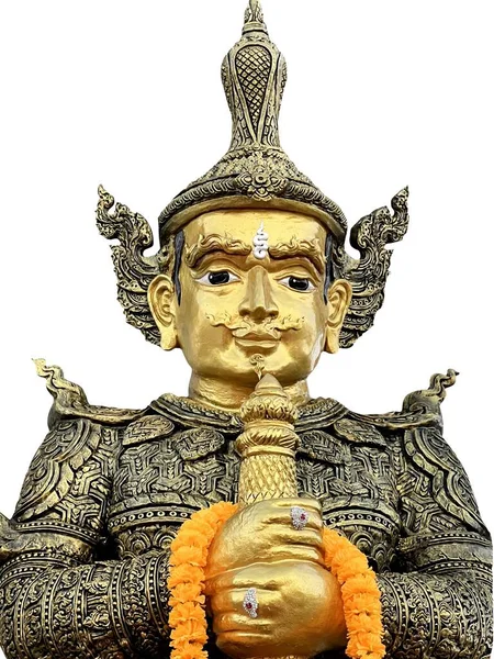 Άγαλμα Του Βούδα Στο Ναό — Φωτογραφία Αρχείου