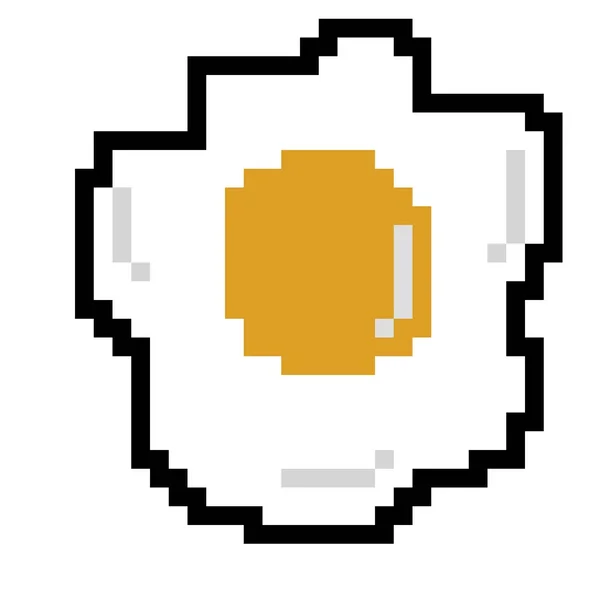 Pixel Art Egg Cartoon — Foto de Stock