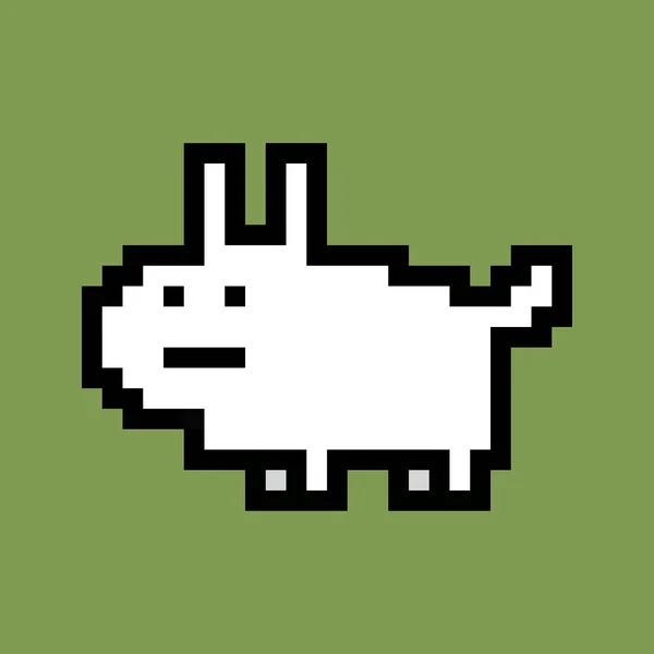 Pixel Art Cute Dog Cartoon — Photo