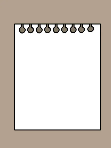 Notebook Sheet Icon Illustration Design — Fotografia de Stock