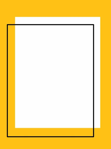 Blank Photo Frame Empty Space Text Message — Fotografia de Stock