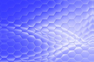 abstract geometric background with hexagons and hexagon. 3d rendering