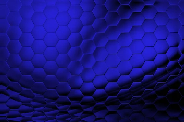 Abstrakt Bakgrund Med Hexagoner Och Hexagon — Stockfoto
