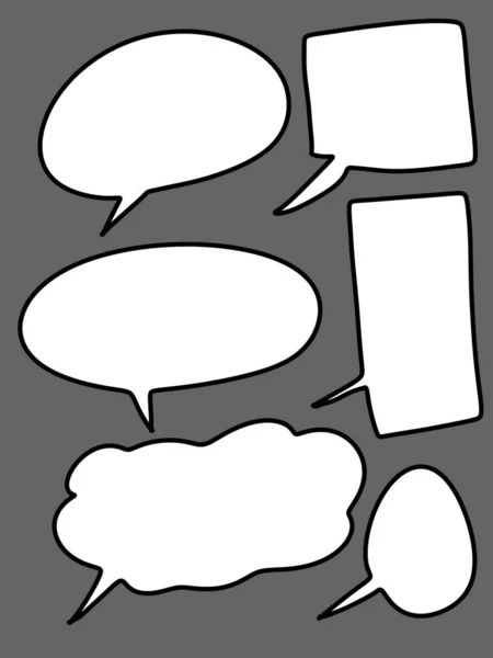 Set Speech Bubbles Illustration —  Fotos de Stock