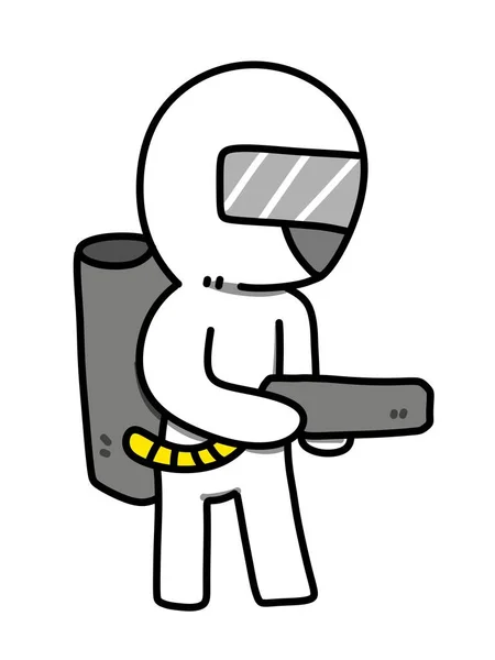 Cartoon Doodle Robot — Foto de Stock