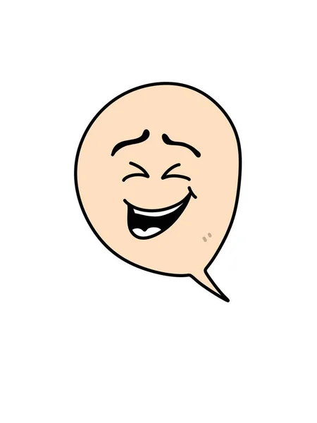 Speech Bubble Face Man Icon Illustration — Photo