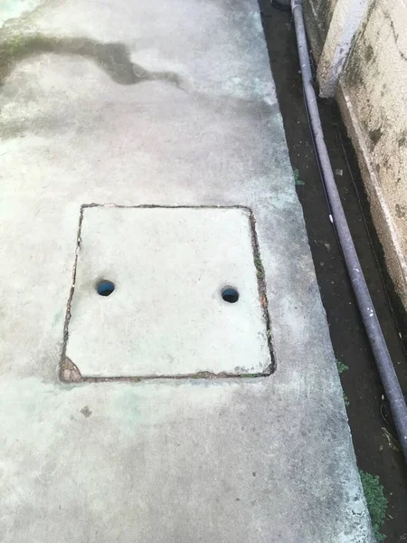 Close Cement Floor Temple — Fotografia de Stock