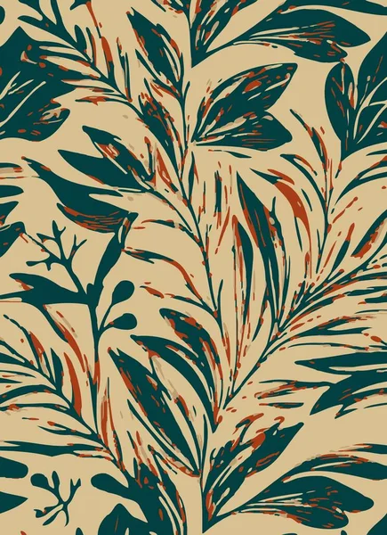 Art Color Leaf Pattern Background — 스톡 사진