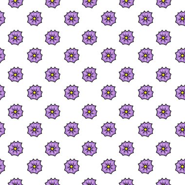 Çiçek karikatürünün kusursuz deseni