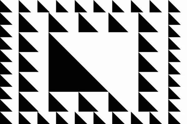 Простой Геометрический Узор Черно Белыми Фигурами — стоковое фото