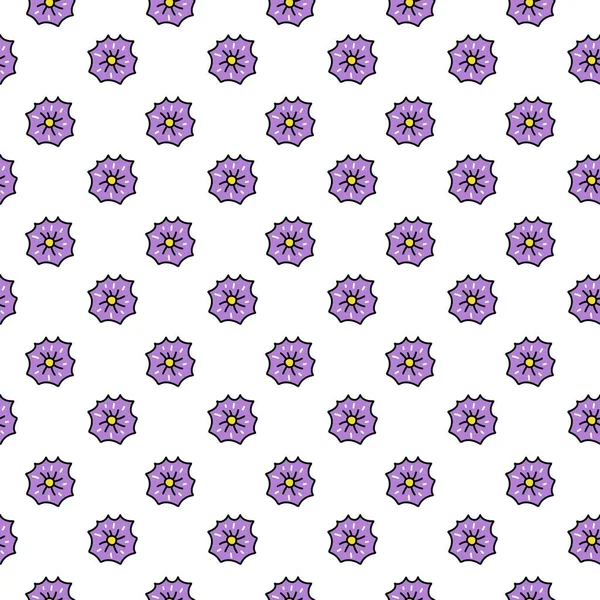 seamless pattern of flower cartoon