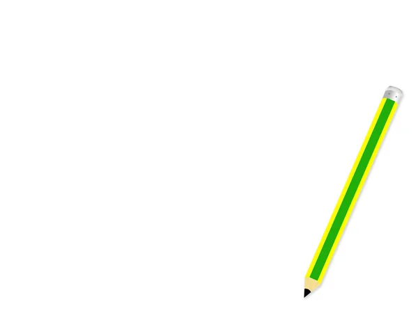 Ołówek Izolowany Białym Tle — Zdjęcie stockowe