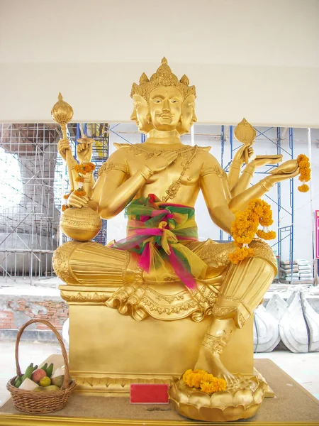 寺庙里的婆罗门雕像 — 图库照片