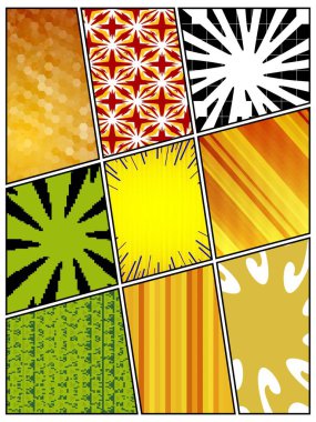 set of comic book style backgrounds. illustration