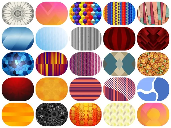 Набор Красочных Абстрактных Геометрических Фигур — стоковое фото