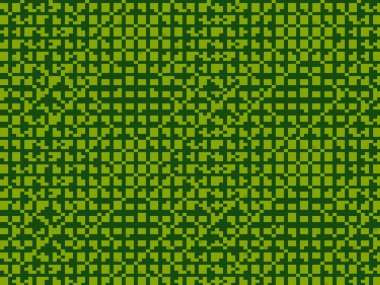 abstract background of green and black squares