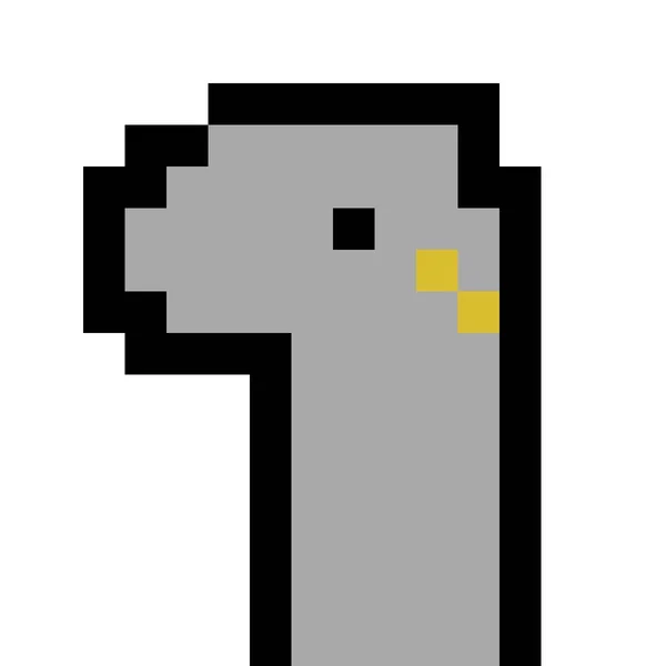 Pixel Art Snake Cartoon — Foto Stock